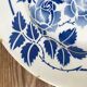 Service of 12 antique flat plates