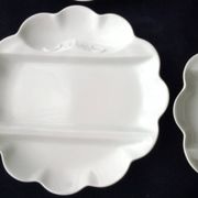 4 asparagus plates in Limoges porcelain