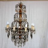 Chandelier with pendants 8 light arms