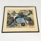 Grete Ball Litografia "Kompozycja" Dania 1972 rok