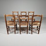 Farmhouse dining chairs, Spain 1970s
