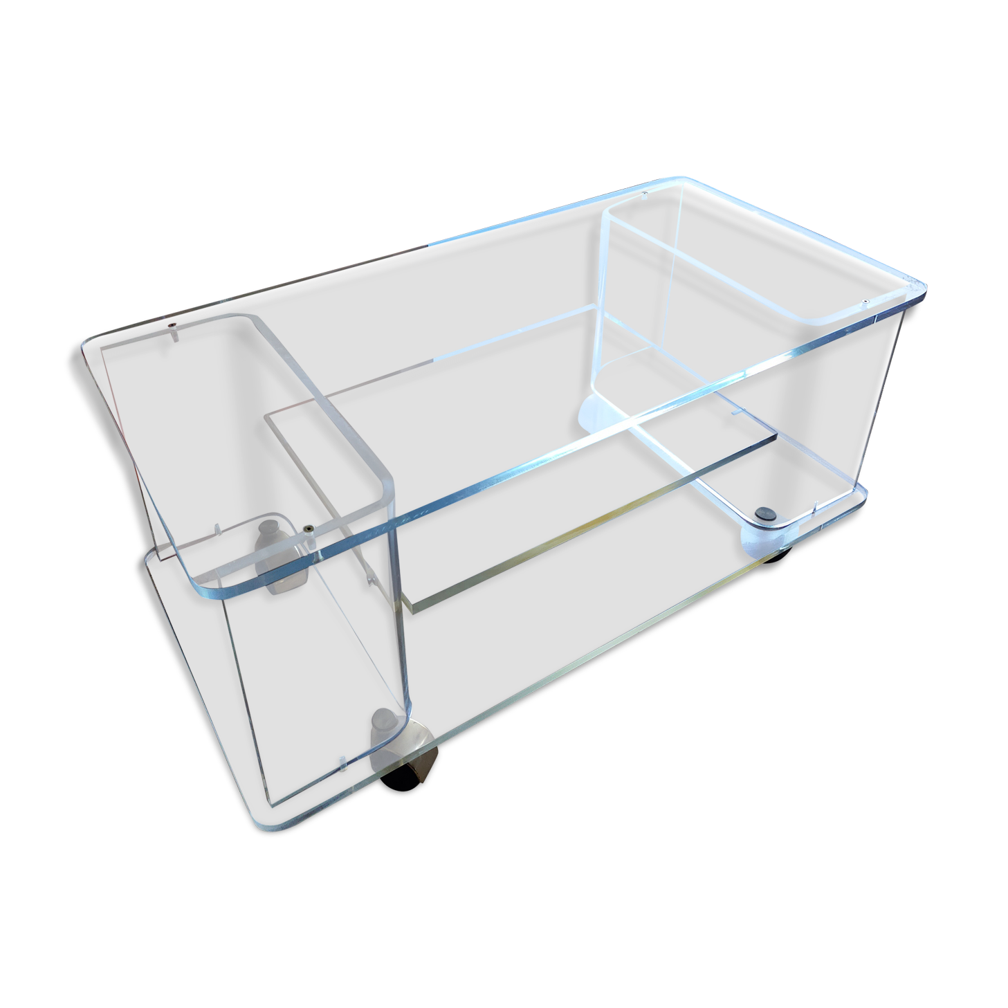 Polycarbonate TV stand "les Invisibles" by Marais