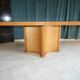 Dinner table in rattan cane