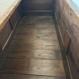 Grand coffre ancien en chêne massif – XIXe – belle patine d’origine