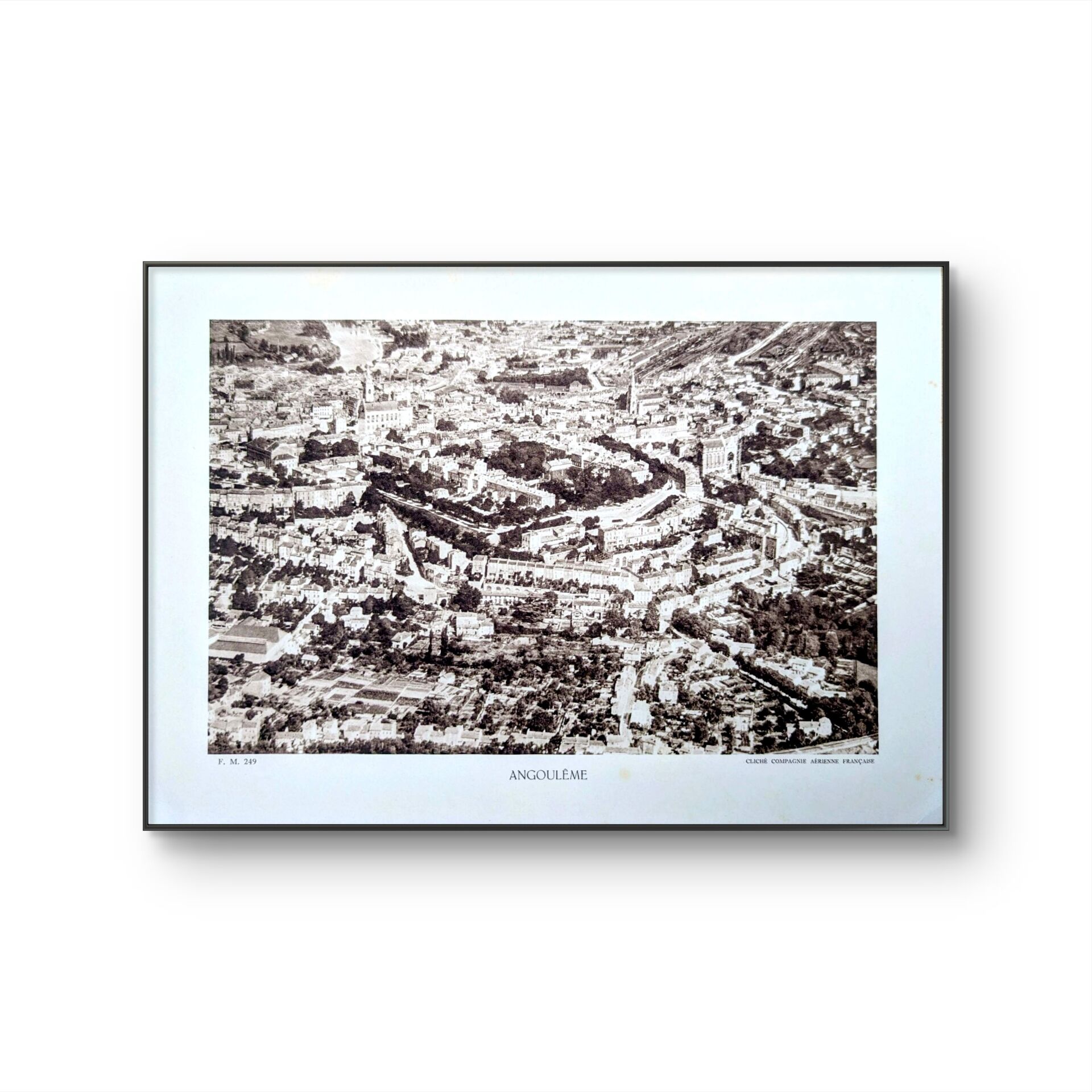 Angoulême, Charente, photo print from 1942.