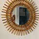 Authentic rattan sun mirror 60s