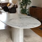 Table marble arabescato Italy vintage