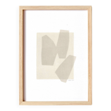 Abstract painting on paper signed Eawy.