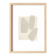 Peinture abstraite sur papier signée Eawy