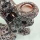 Ceramic candle holder fat lava