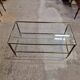 Brass and glass coffee table