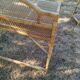 Bureau ancien en rotin osier vintage
