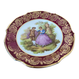 Decorative plate in Limoges porcelain