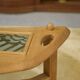 Oak and ceramic coffee table by Guillerme and Chambron for Votre Maison 1950s