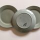Celadon Sarreguemines earthenware dessert plates