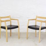 2x fauteuil Niels O. Møller modèle 67