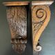 Carved wooden ornaments or consoles
