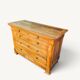Commode Louis-Philippe en bois blond 4 tiroirs, XIXe