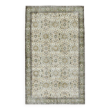 Turkish Floral Pattern Vintage Rug, 196x325Cm