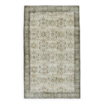 Turkish Floral Pattern Vintage Rug, 196x325Cm