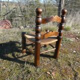 Mulched braided low chair