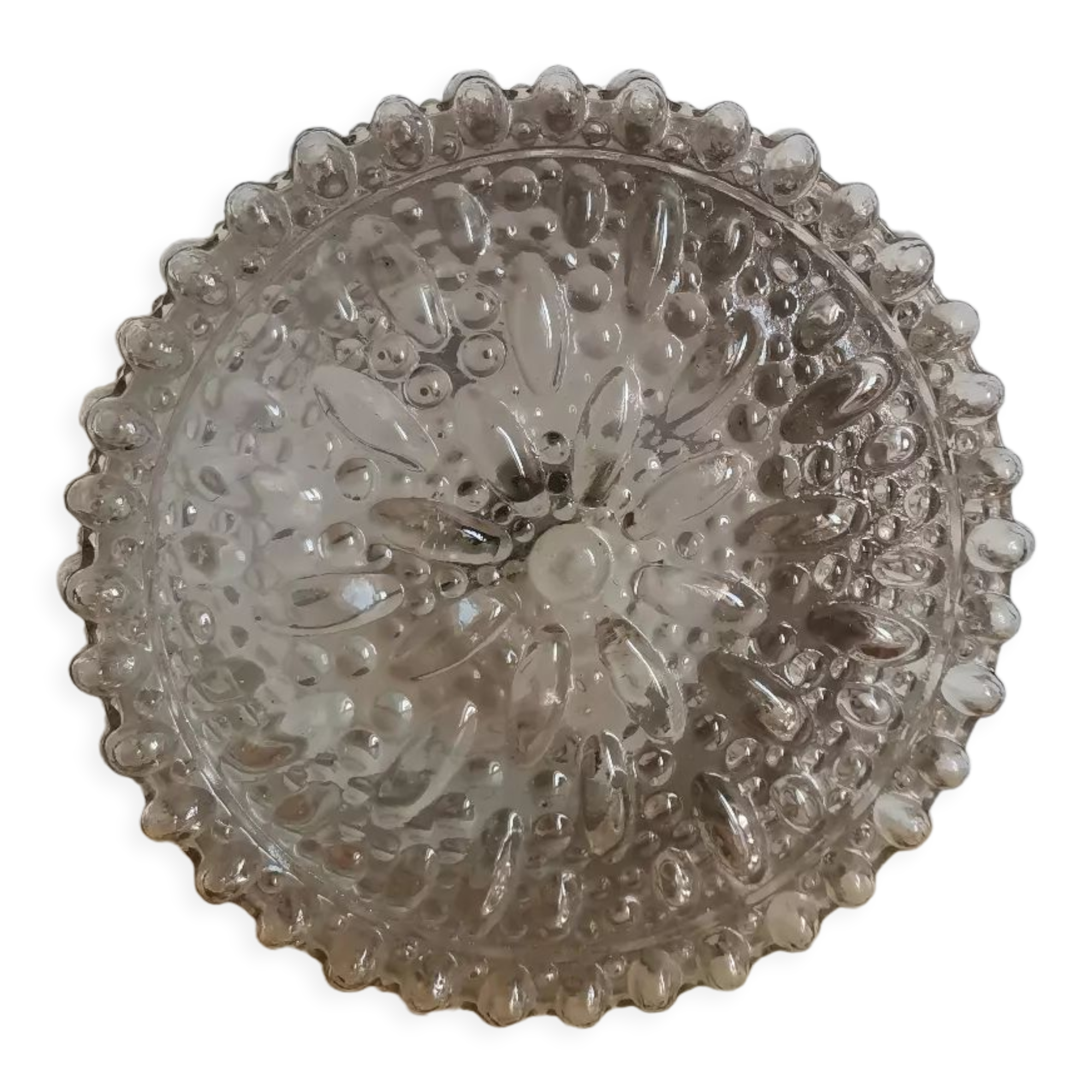 Globe lamp vintage molded glass