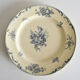 4 mismatched iron earth dessert plates