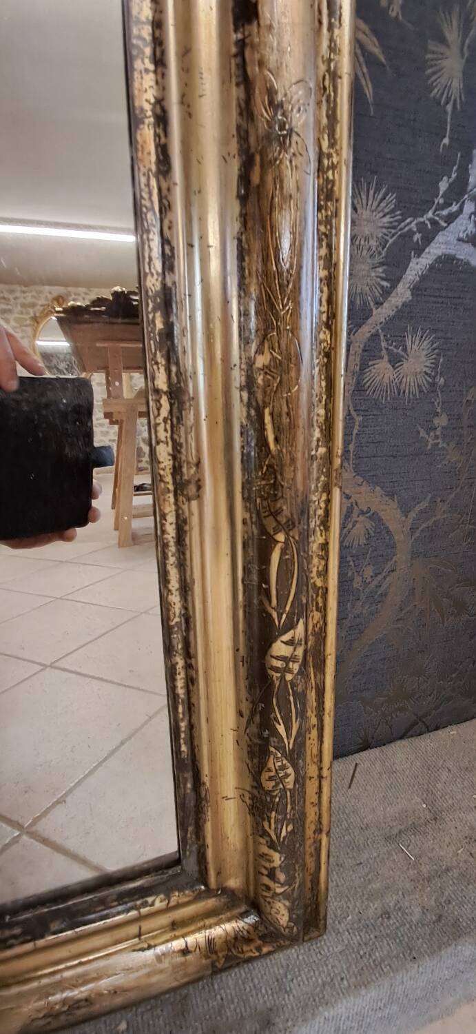 Miroir époque Louis Philippe 149 x 87