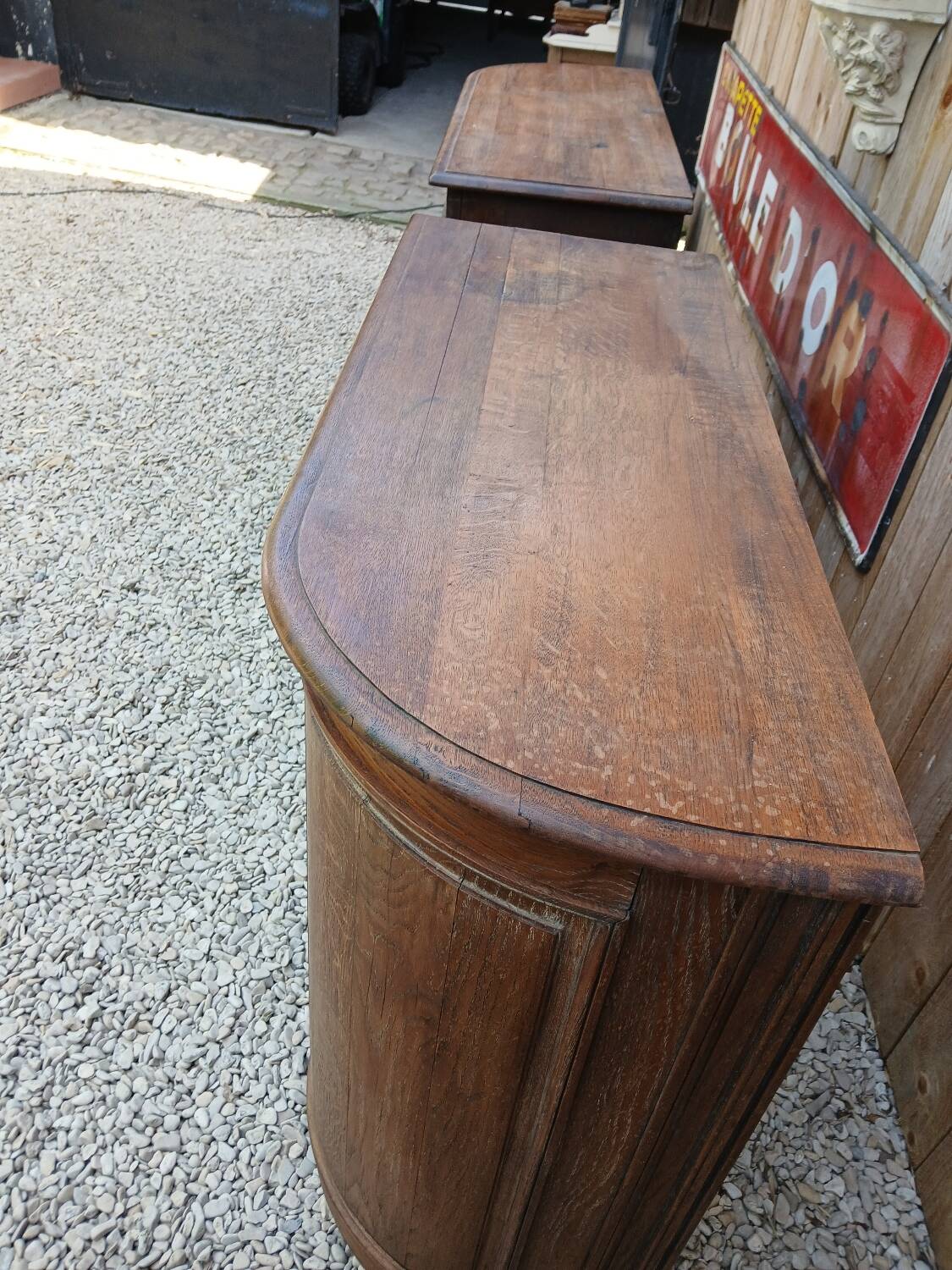 Enfilade - Paire de meuble à encoignure en chêne