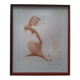 Drawing in technic of sanguine signed Jean Vyboud