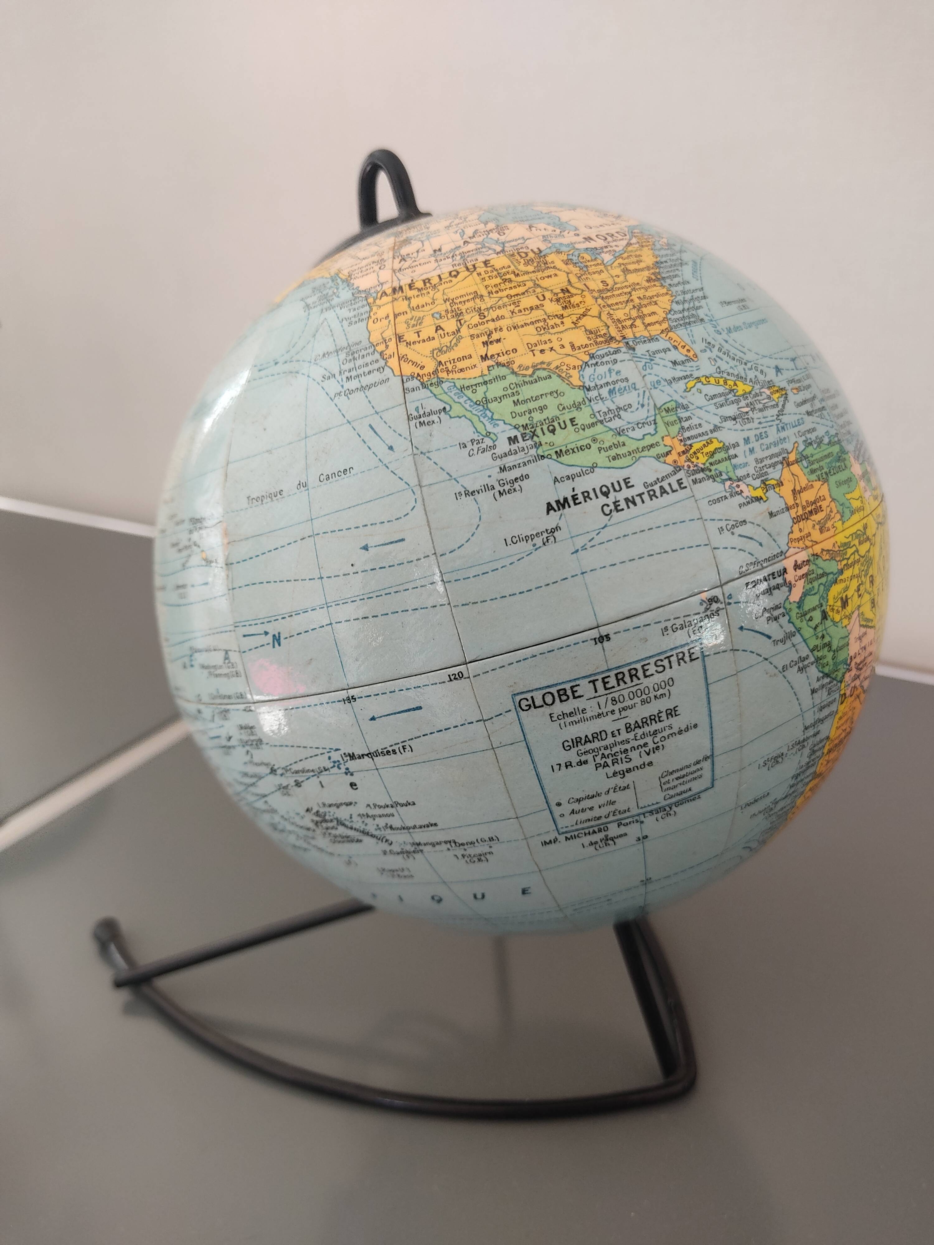 World. terrestrial Girard and Barrère tripod year 60