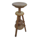 Tabouret tripode d'architecte industriel en pin