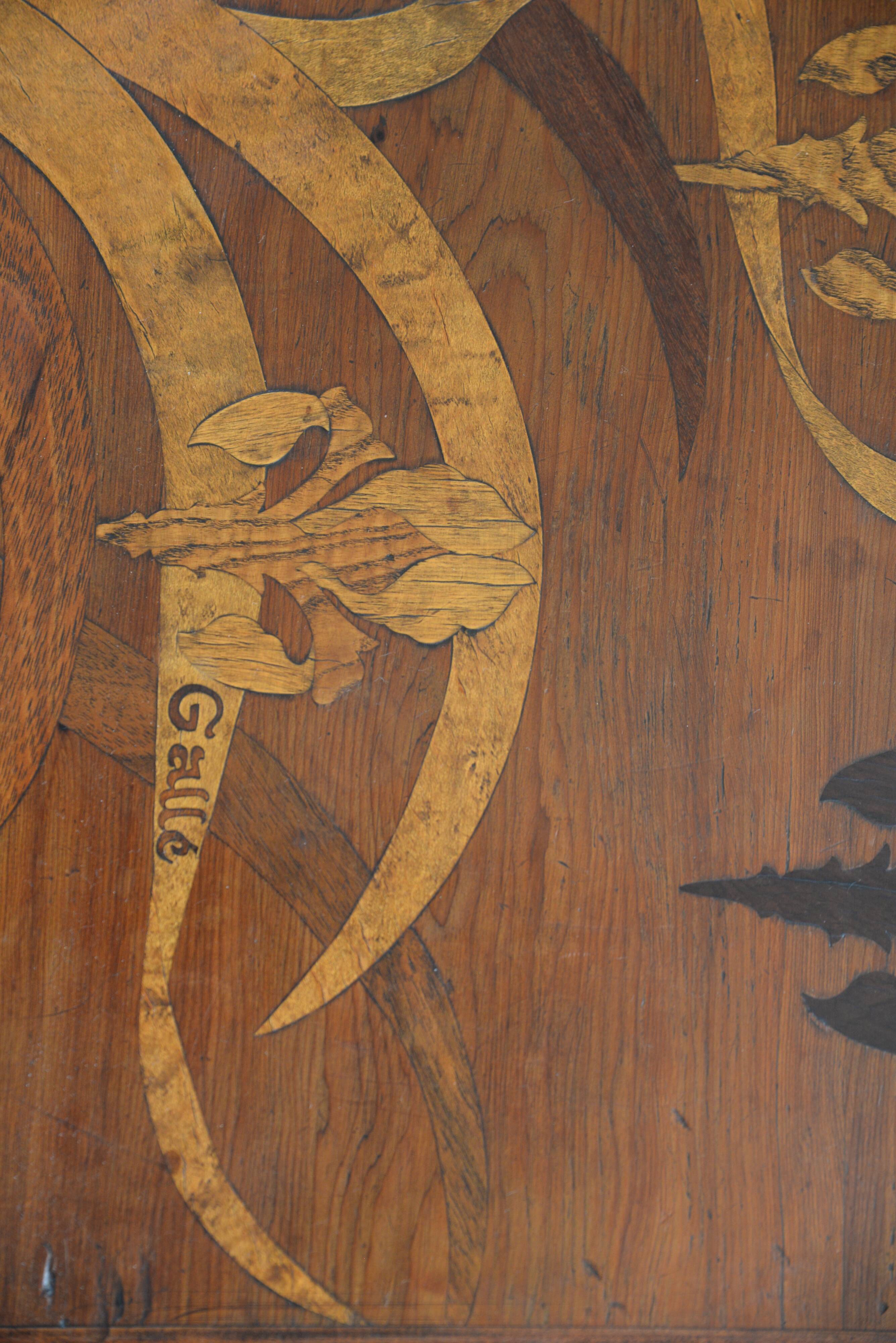 Set of 4 nesting tables by Emile Gallé