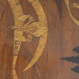Lot de 4 tables gigognes signées Emile Gallé