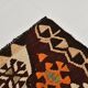 159x249Cm Soft Orange and Red Vintage Kilim Rug, Bohemian Kilim Rug