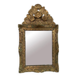 18th century mirror, Louis XVI period, gilded carved wood