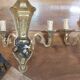 Pair of bronze sconces
