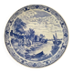 Important Delfts Blauw Chemkefa earthenware dish, Maastricht