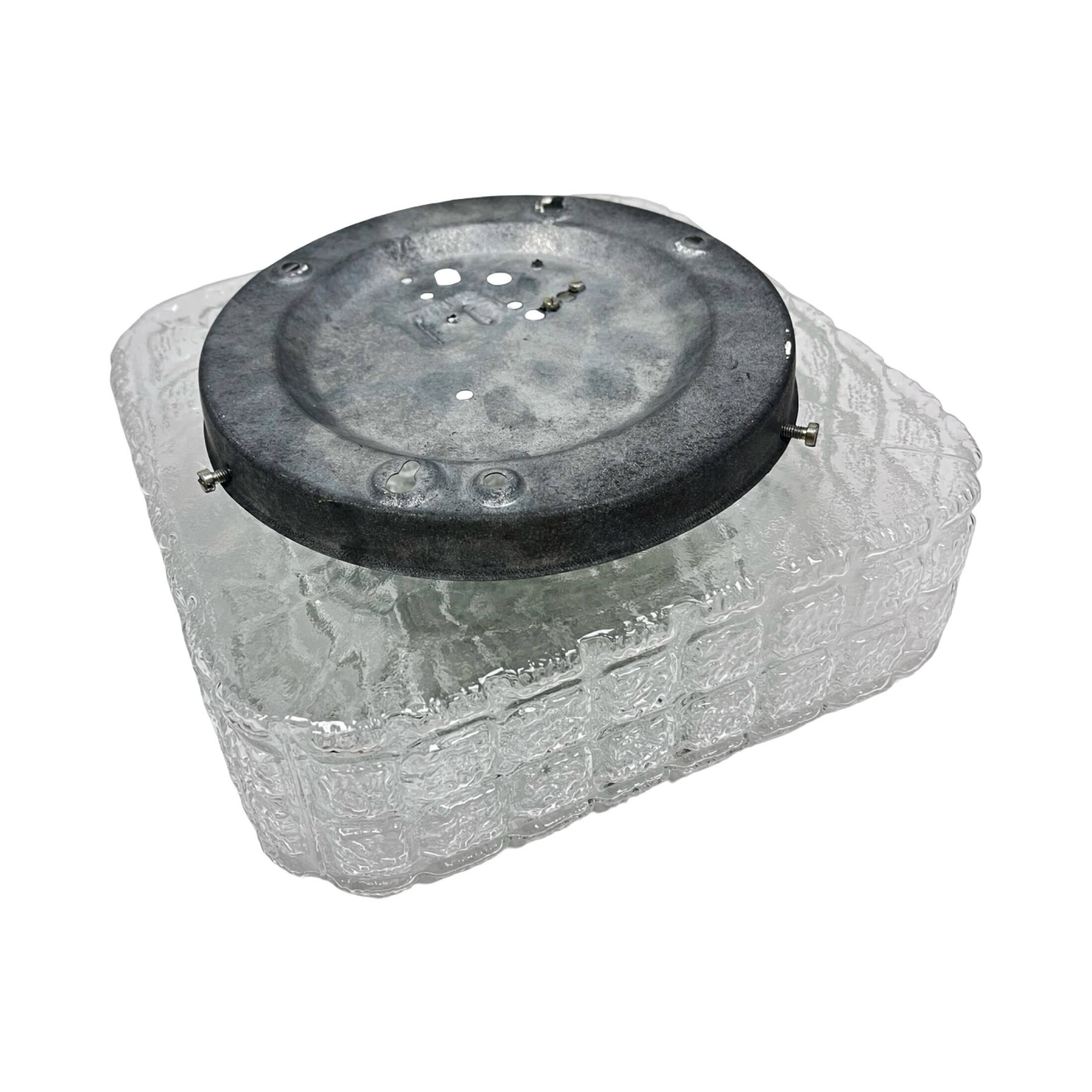 Cube Glass ceiling lamp – Staff Leuchten, Germany 1970s.