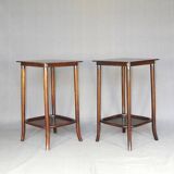 2 side tables - Thonet No. 286, circa 1930 - curved wood -