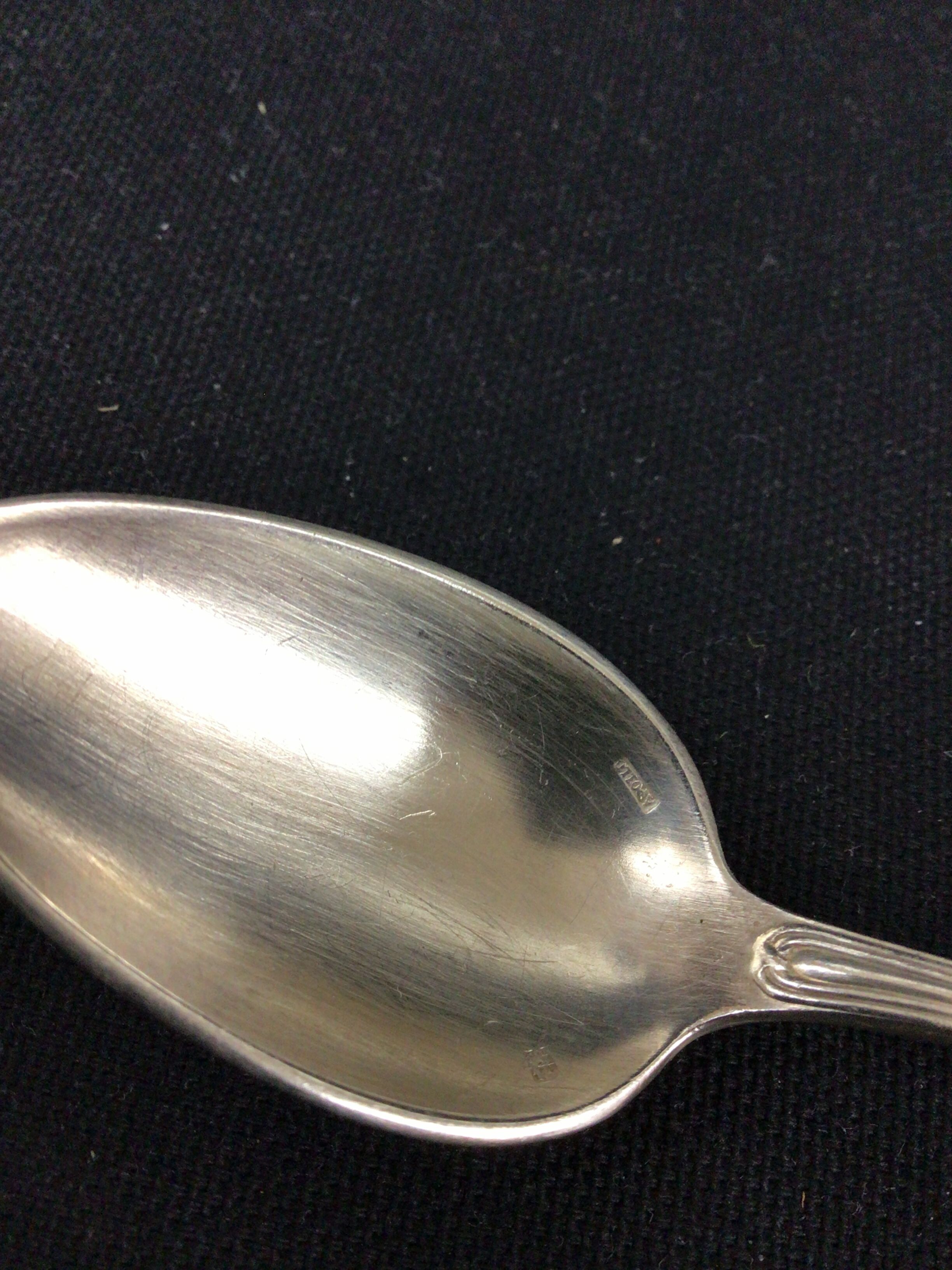 Set of 12 spoons in silver metal Apollo 18gr