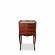 Louis XV style bedside table in marquetry with 3 drawers.