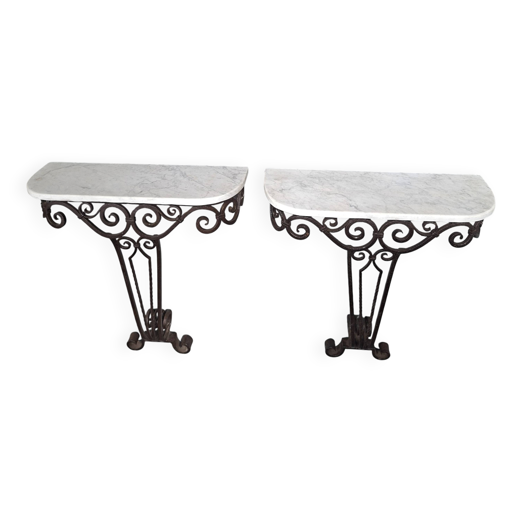 Pair of Art Deco consoles