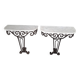 Pair of Art Deco consoles