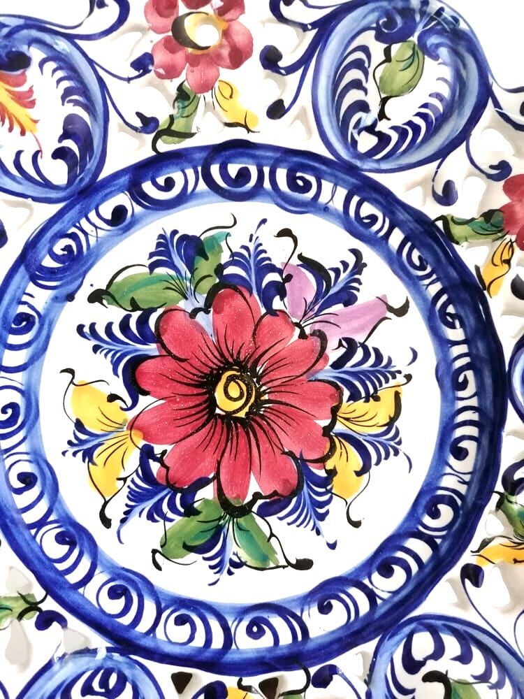 Dish in openwork earthenware Portugal