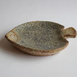 Fish shaped stoneware serving dish