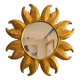 Large sun mirror in resin