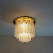 Star recessed plastered plastered in brass and frosted glass Glash-tte Limburg