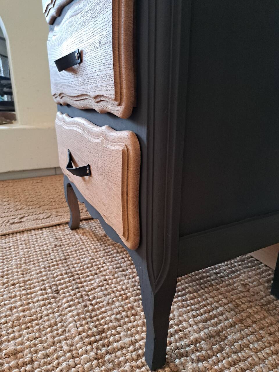 Vintage oak chiffonier