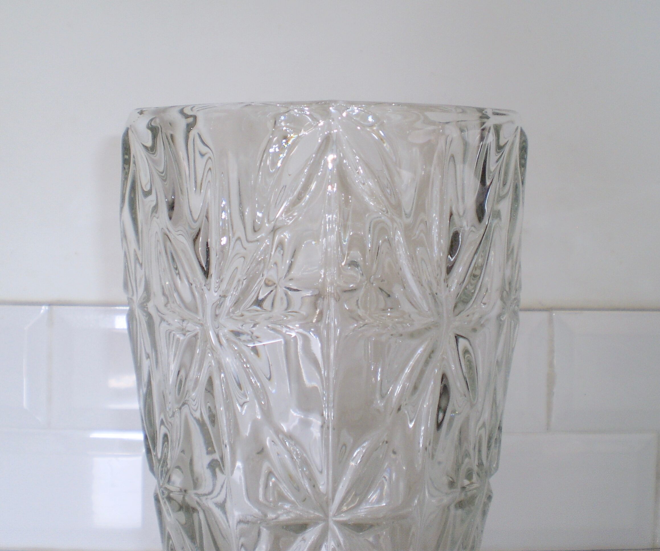 Old vase molded and carved